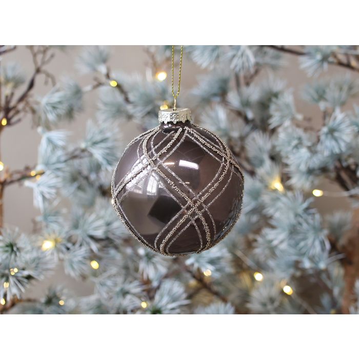 Julekugle m. glimmertern