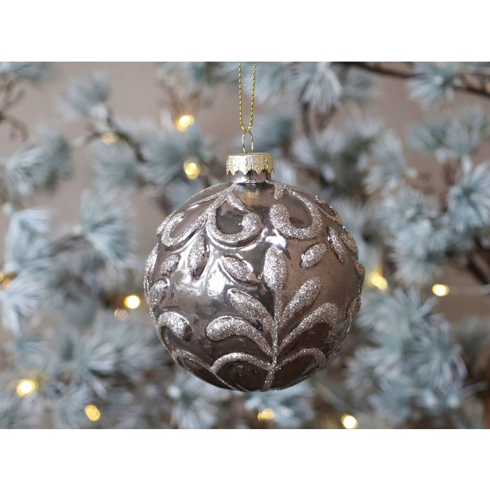 Julekugle m. glimmer