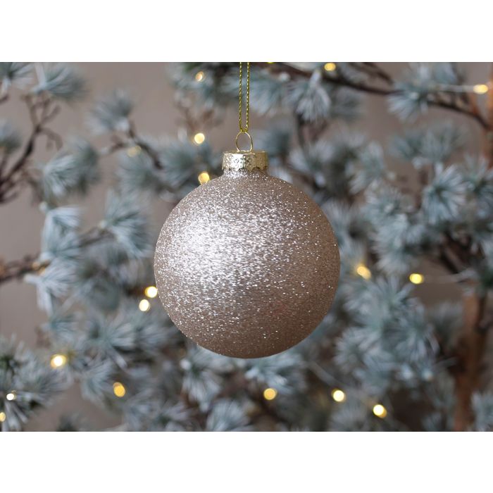 Julekugle m. glimmer