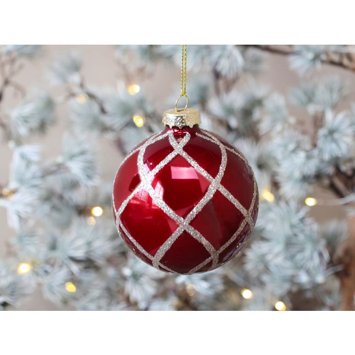 Julekugle m. glimmertern