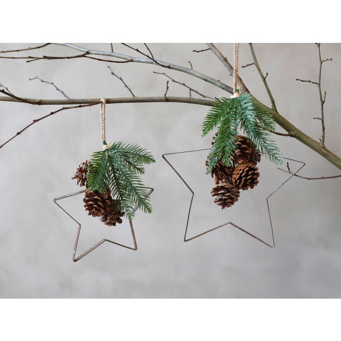 Fleur Stjerne m. kogler og gran