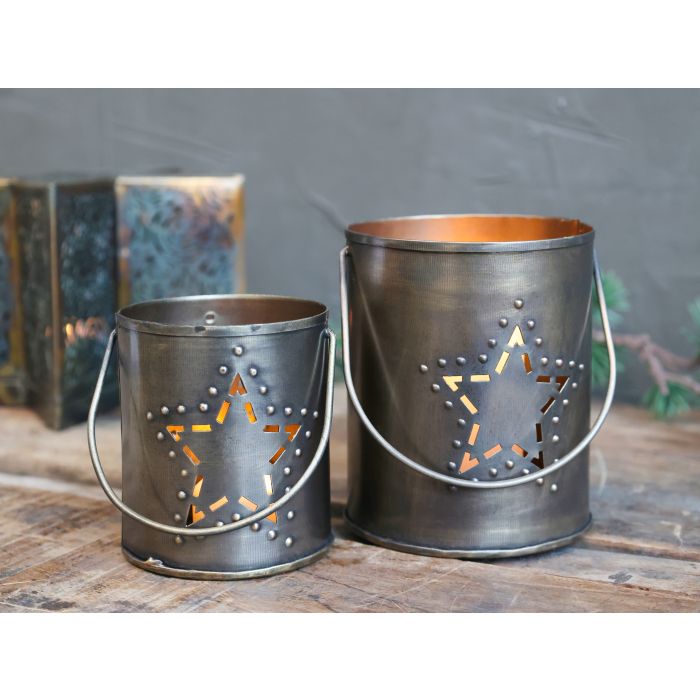 Hurricane w. handle & star décor