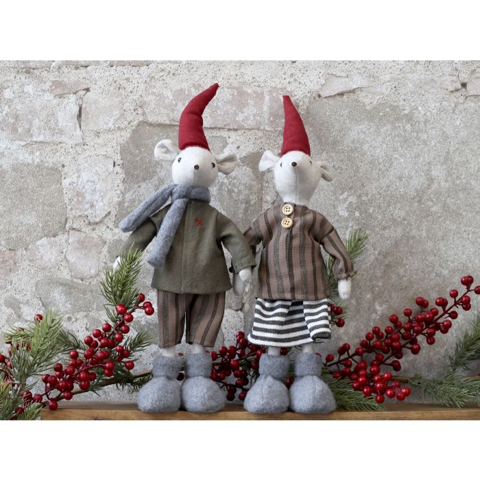 Asger og Agnes Julemus stående sæt af 2