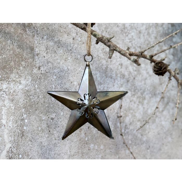 Étoile avec motif pour suspension