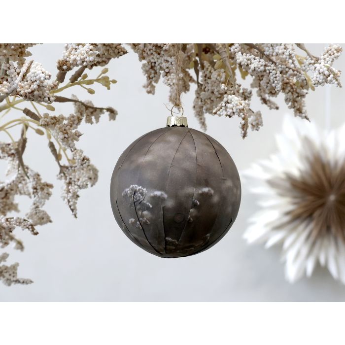 Julekugle m. naturprint