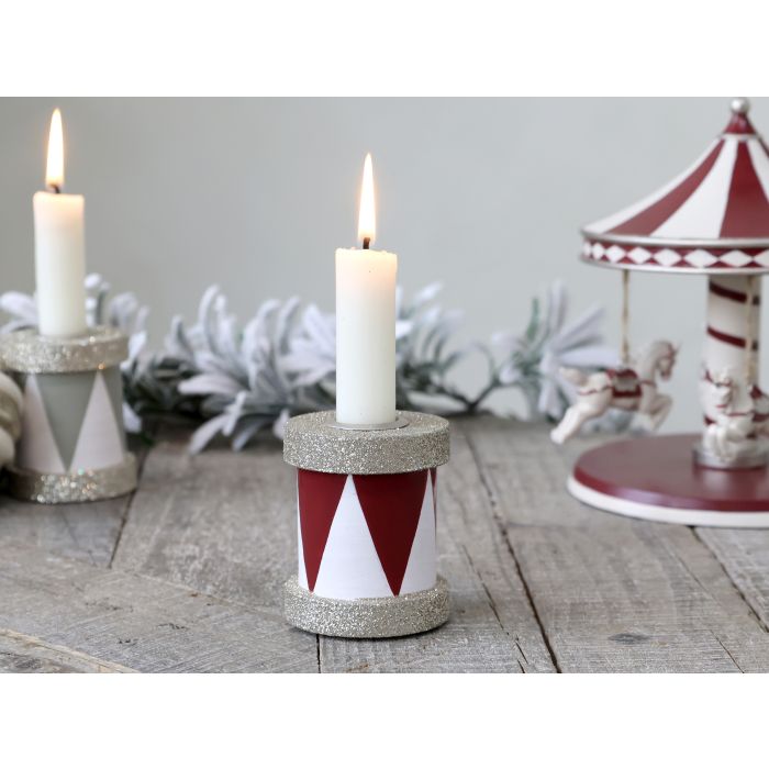 Bougeoir tambour à paillettes