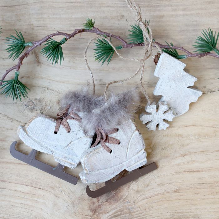 Vintage Skøjter m. vedhæng