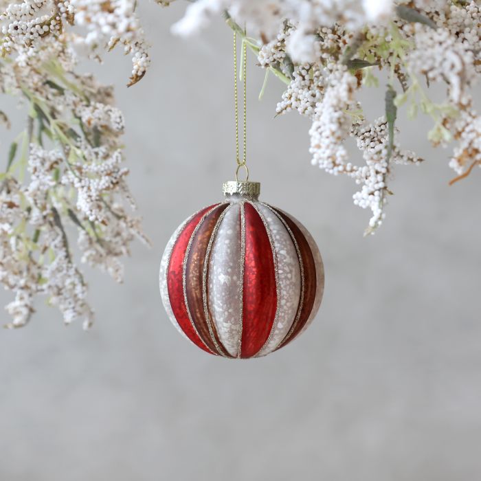 Christmas Bauble w. stripes