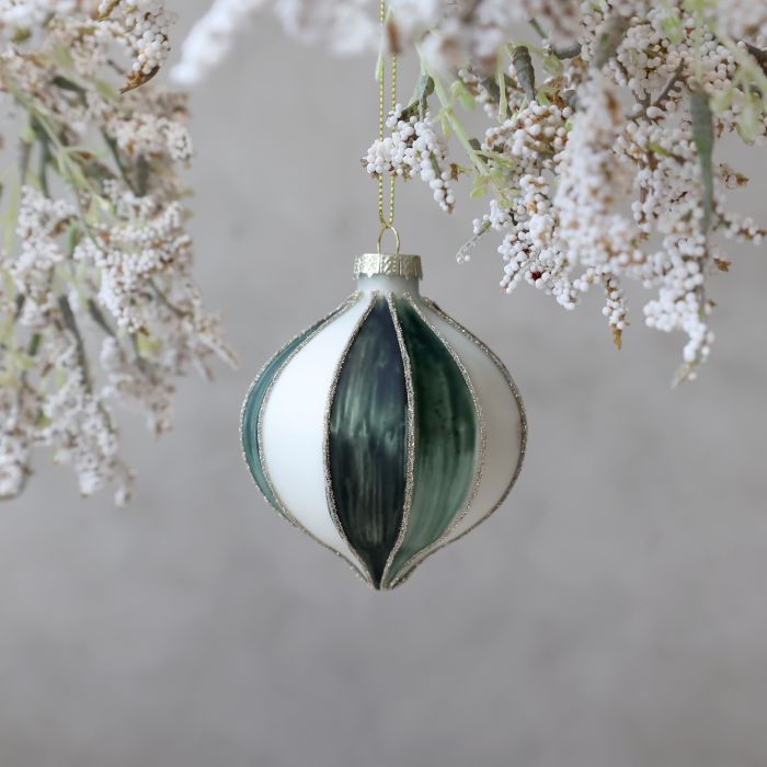 Christmas Bauble w. stripes