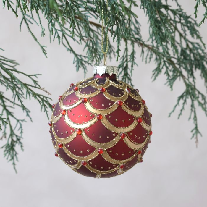 Julekugle m. mønster