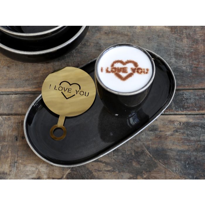 Kaffestencil I Love You