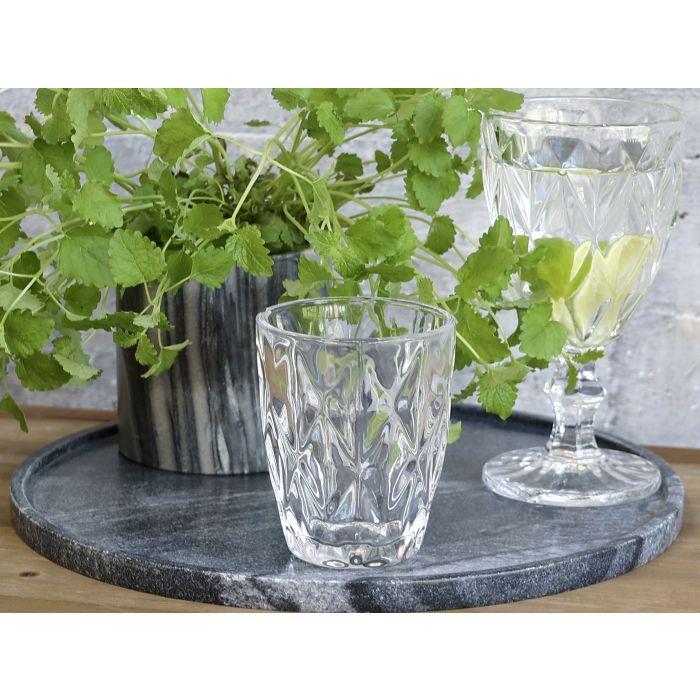 Glas m. diamantudskæring