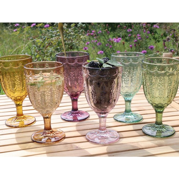 Saint-Émilion Weinglas mit Muster