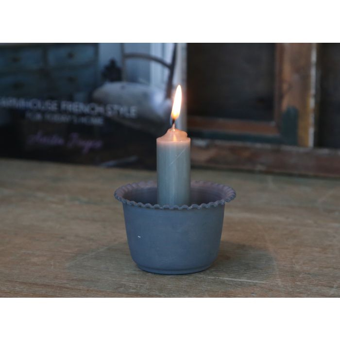 Kerzenhalter m. Perlenkante Stabkerzen 