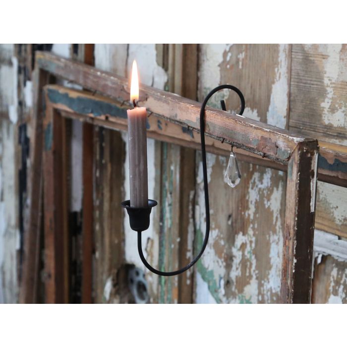 Gl. fransk Lysholder m. prisme