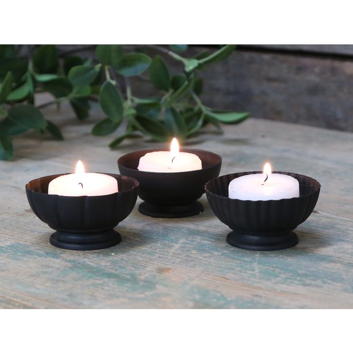 Fyrfadsstager sæt af 3