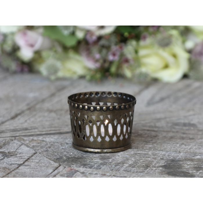 Fyrfadsstage m. mønster