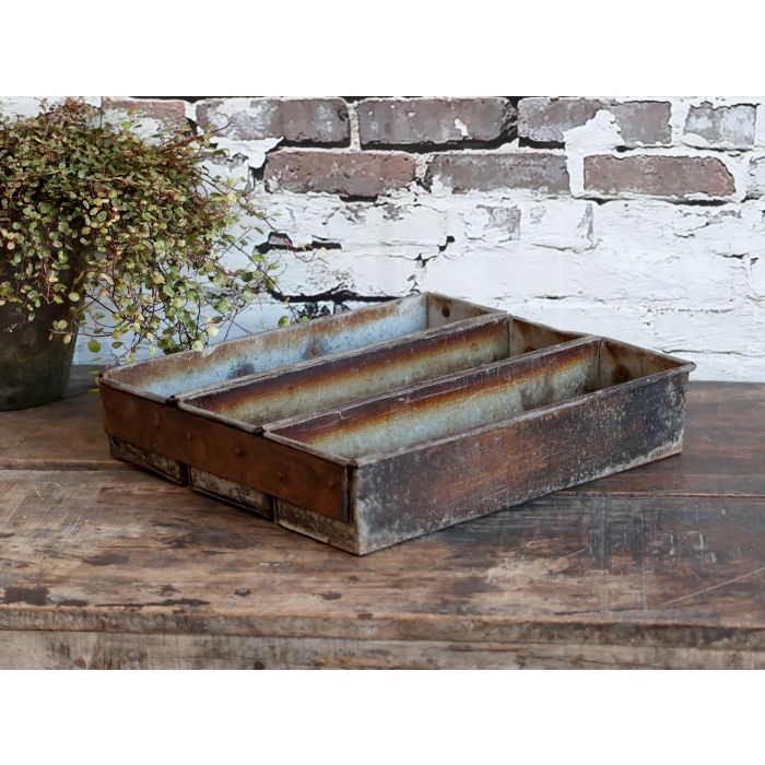 Gl. fransk Brødform m. 3 rum unika