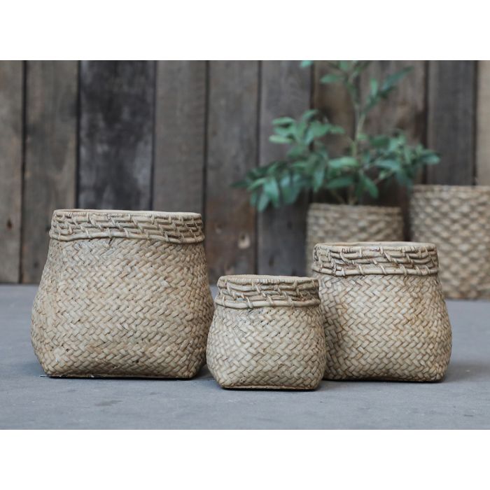 Corte Planter w. braided pattern