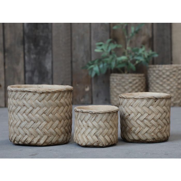 Corte Planter w. braided pattern