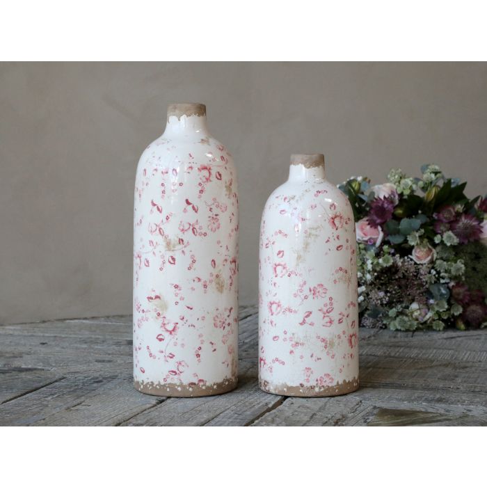 Cannes Vase m. blomster motiv