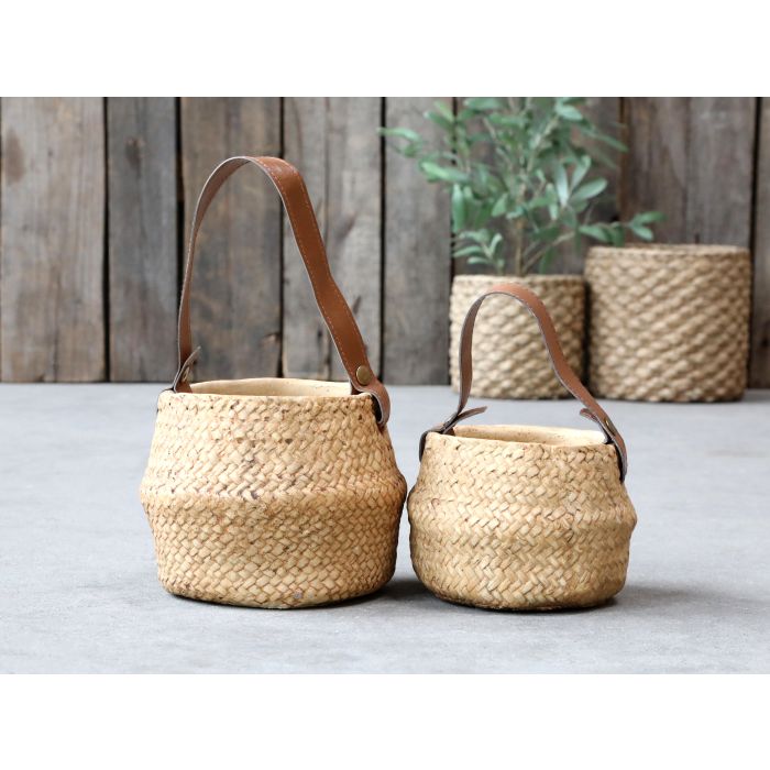 Corte Skjuler m. flet mønster og rem