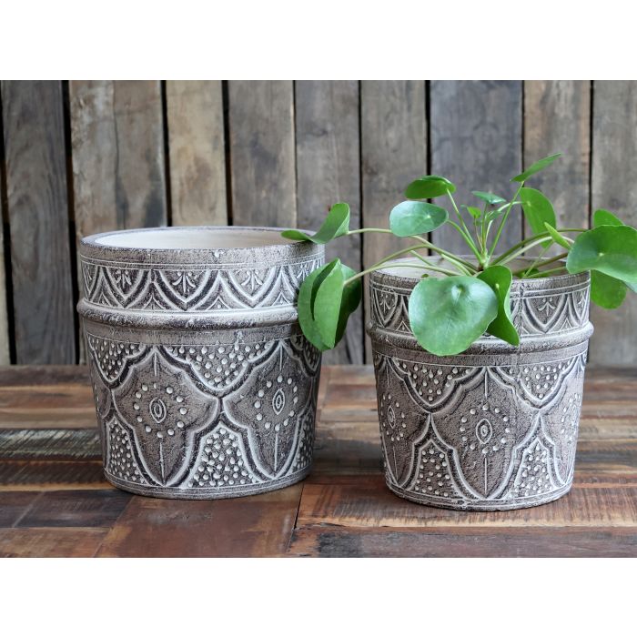 Évron Planter w. pattern