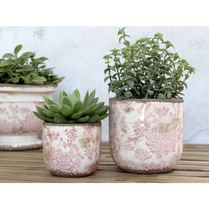 Melun Blumentopf m. franz. Muster