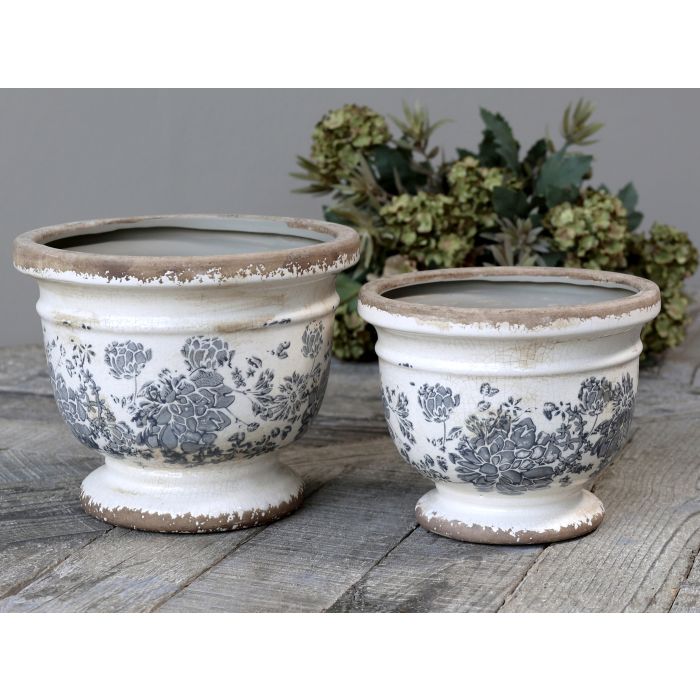 Melun Cache-pot avec motif français