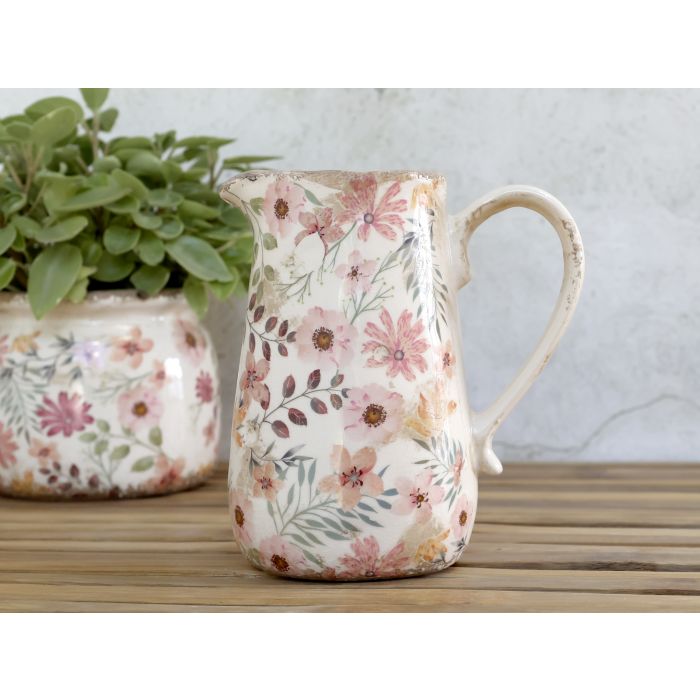 Auray Jug w. flowers