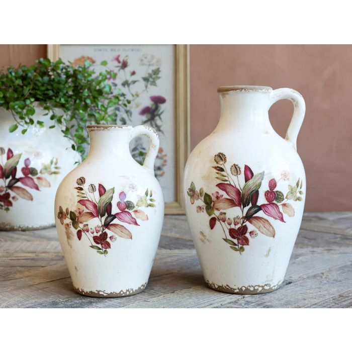 Florac Flaske m. blomstermotiv