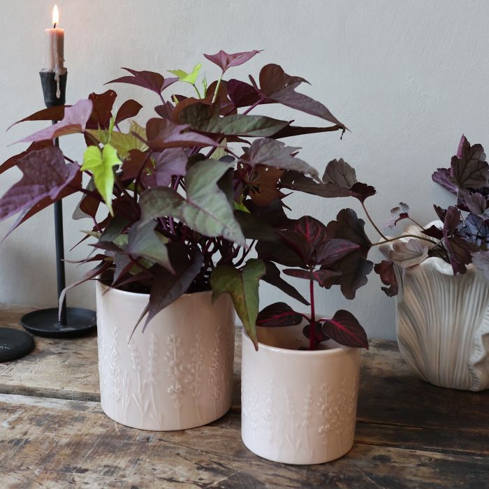 Fayence Skjuler m. blomster