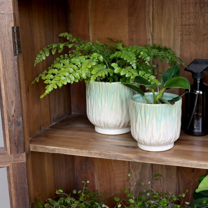 Fayence Planter w. pattern