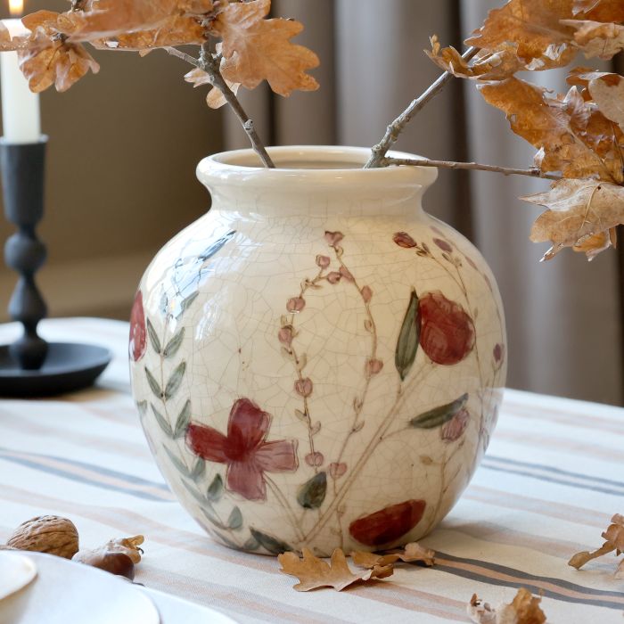 Vase avec motif florale