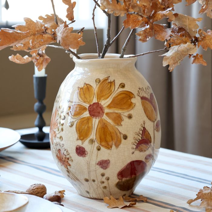Vase avec motif florale