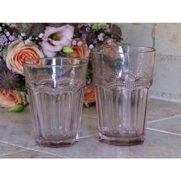 Antoinette Drikkeglas m. perlekant