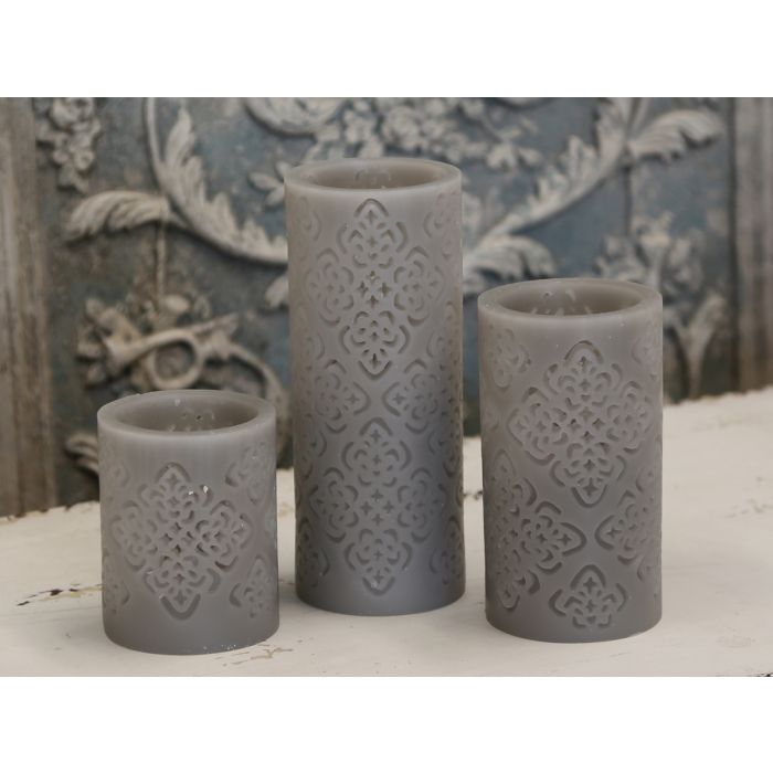 Stearinlys LED "Flower" m. batterier