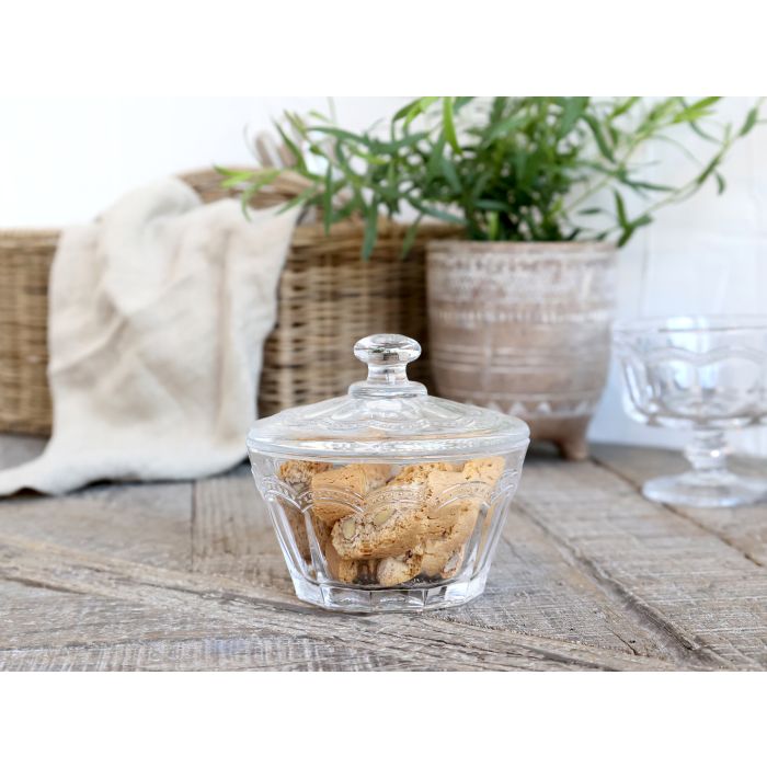 Antoinette Skål m. låg & perlekant