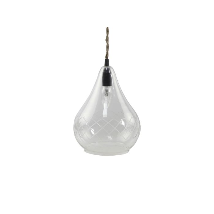 Lampe m. slibning håndlavet