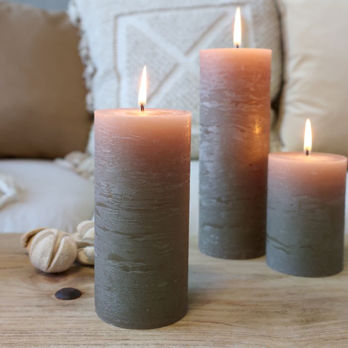 Macon Stumpenkerze rustikale 60 Std
