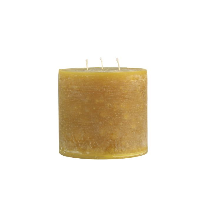 Macon Stumpenkerze rustikale mit 3 Dochten 80 Std.