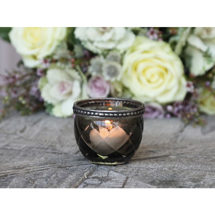 Fyrfadsstage m. perlekant