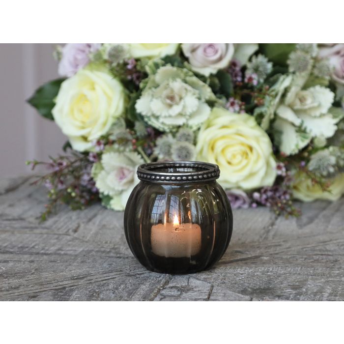 Fyrfadsstage m. perlekant