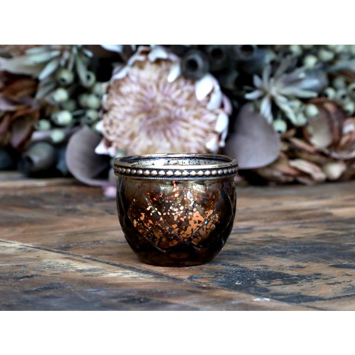 Fyrfadsstage m. perlekant