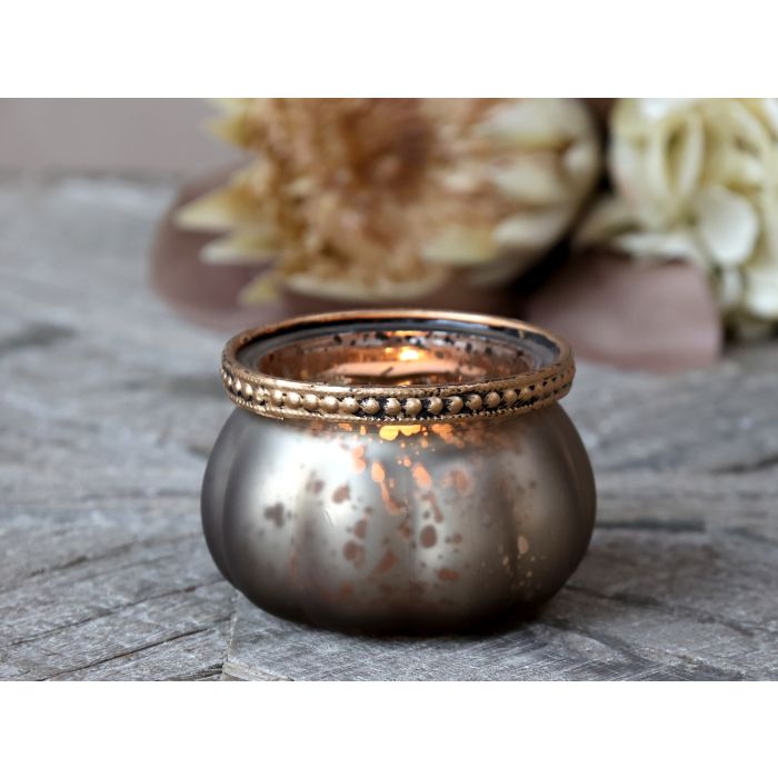 Fyrfadsstage m. perlekant