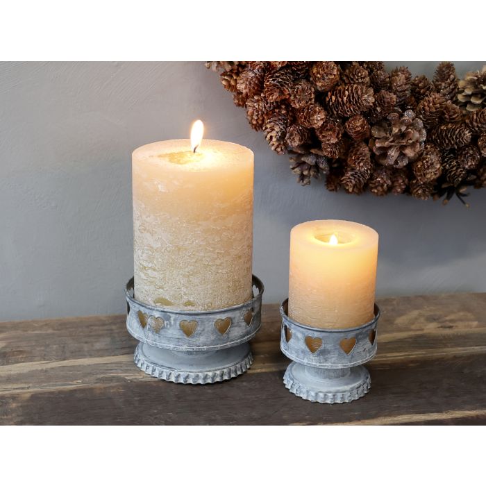 Lysestage m. hjertekant