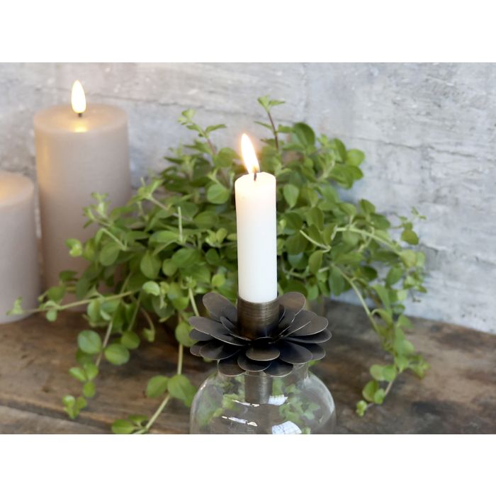 Candleholder w. flower