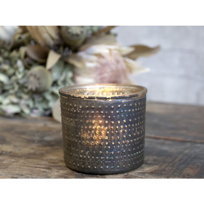 Fyrfadsstage m. mønster