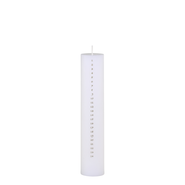 Advent Candle No. 1-24 w. gold print 60 h