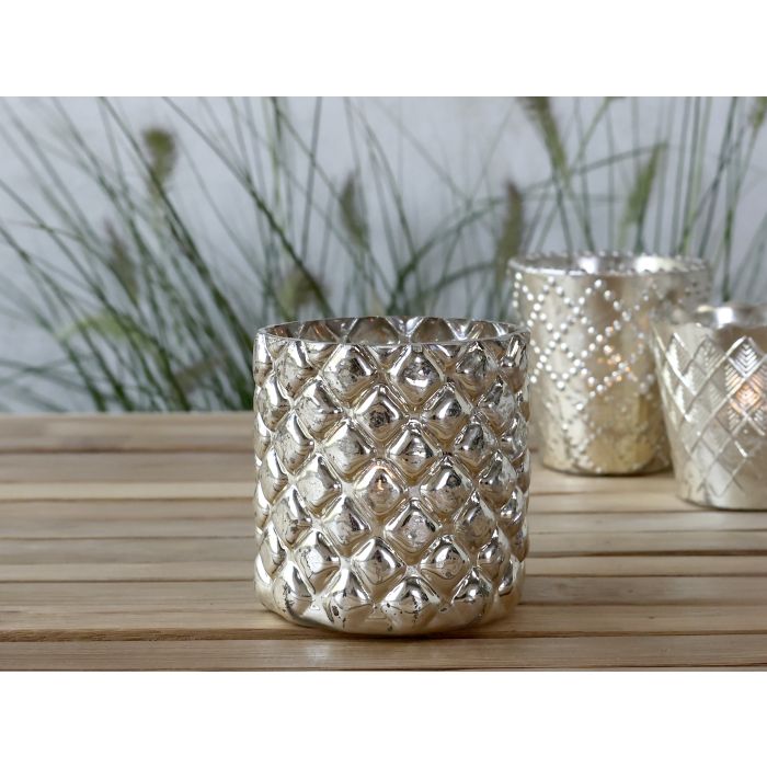 Fyrfadsstage m. diamantudskæring